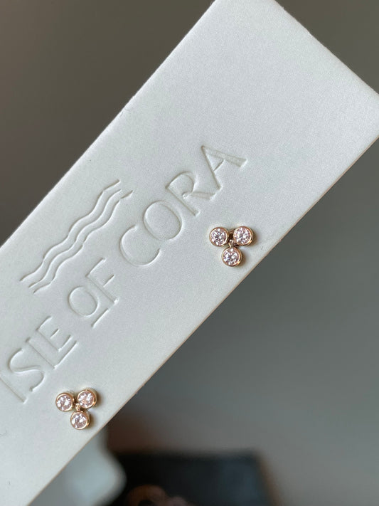 cherry cluster studs