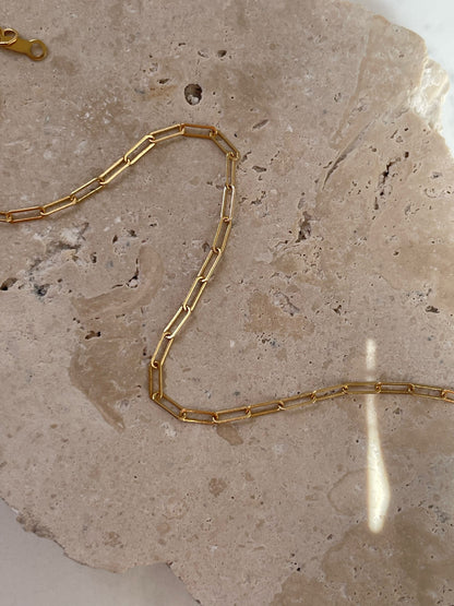 paperclip chain bracelet