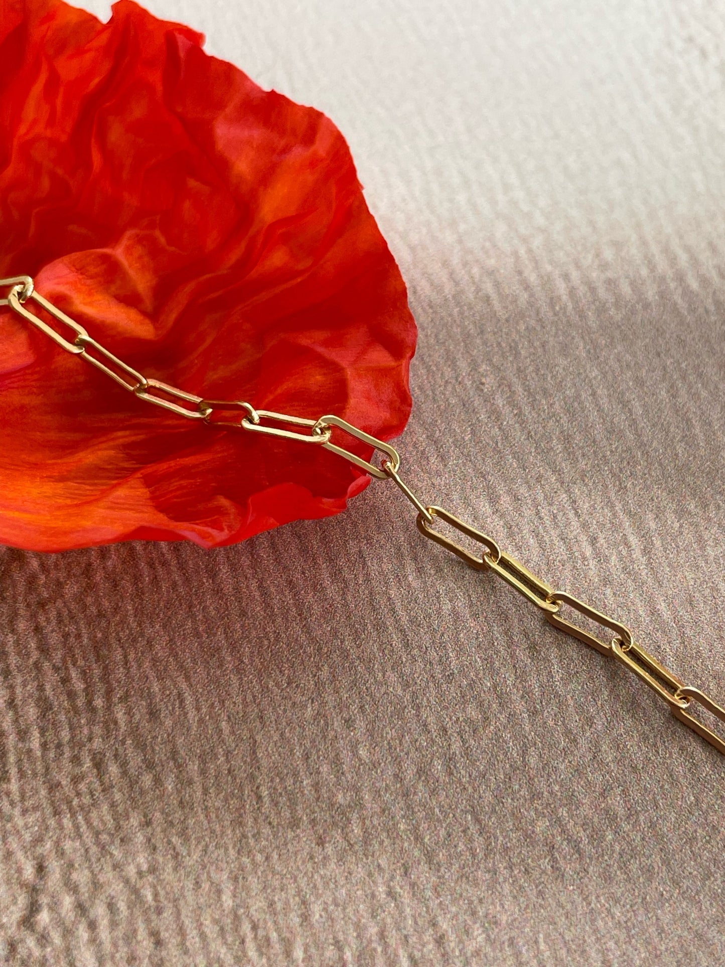 paperclip chain bracelet